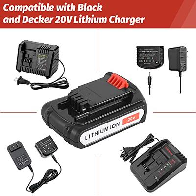 20V Lithium Battery Charger For Black and Decker Battery LBX20