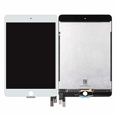for iPad Mini 4 LCD Display Matrix Touch Glass Screen Digitizer Assembly  7.9 for iPad Mini 4 Mini4 A1538 A1550 Screen Replacement Kits with Free  Tools +Screen Protector,Without Home Button (White) 