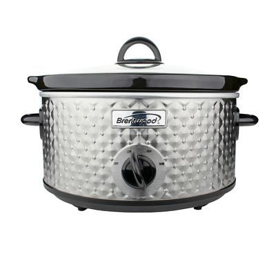 HomeCraft Triple 1.5 qt. Stainless Steel Slow Cooker Buffet