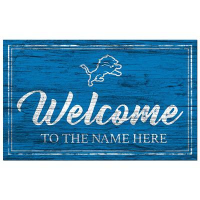 Seattle Seahawks 11 x 19 Personalized Team Color Welcome Sign