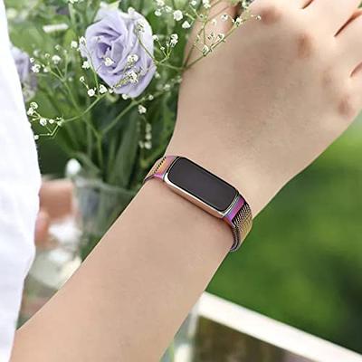 8 Pack Pattern Bands Compatible with Fitbit luxe Band Sport Watch Wrist  Strap for Men Women, Luxe Silicone Watch Strap Bracelet Wristband  Replacement