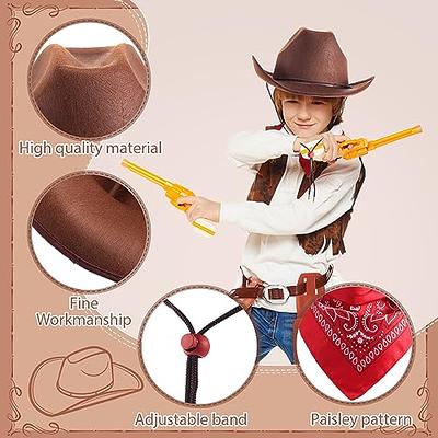 Chunyin 3 Pcs Cowboy Hat Headbands for Western Square Dance Birthday  Costume Accessories Headband Party Hats Cowgirl Accessories Women's Costume