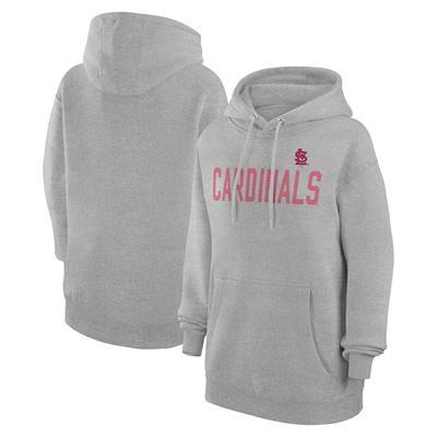 St. Louis Cardinals Youth Playmaker Pullover Hoodie - Heather Gray/Red