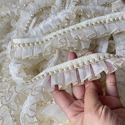 Ribbon Lace Fabric Crafts Wide  Ribbons Lace Embroidery Fabric