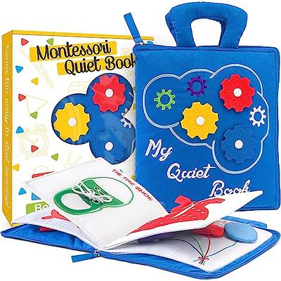 Busy Book for Toddlers 1-3 & Above, 32 Pages, Montessori, Preschool  Kindergarten Activity Book | Autism Special Learning Sensory Educational  Kids Toy