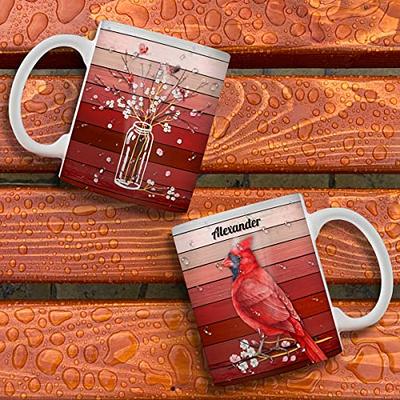 Wassmin Personalized Cardinal Mug Cup 11oz 15oz Coffee Mugs Cup Decor Gifts  For Animal Lovers Women Men Girls Teen Birthday Christmas Presents Gifts  Stuff With Custom Name - Yahoo Shopping