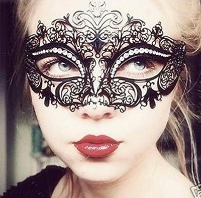 Masquerade Mask Venetian Masks, Metal Masquerade Mask For Women Party Masks  Ladies Masquerade Ball -aoba