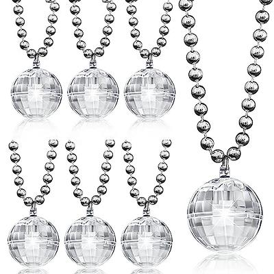Sterling Silver Crystal Disco Ball Long Necklace By Lovethelinks |  notonthehighstreet.com