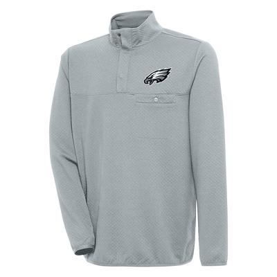 Philadelphia Eagles Antigua Team Logo Throwback Pace Quarter-Zip