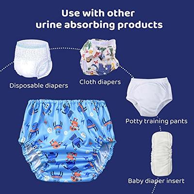 BISENKID 6 Packs Waterproof Potty Training Plastic Underwear Covers for  Potty Training Pants and Good Elastic Rubber Pants for Toddlers Disposable  Diapers Boys 4t - Yahoo Shopping