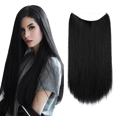 Adjustable Headband Invisible Wire Hair Extensions Highlight Long Curly  Synthetic Hairpiece For Women Heat Resistant Fiber