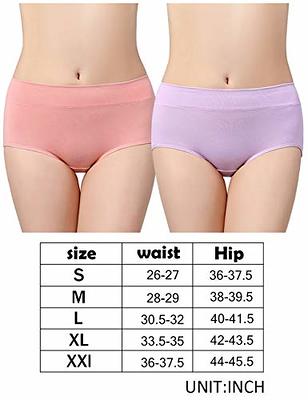 UMMISS womens s Underwear,Mid Waist No Muffin Top Full Coverage