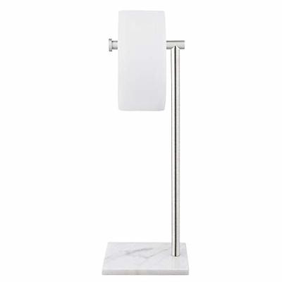 Sayayo Free Standing Toilet Paper Holder Stand Chrome 23 Inch, Bathroom Floor  Toilet Paper Roll Holder SUS 304 Stainless Steel with Black Tempered Glass  Base - Yahoo Shopping