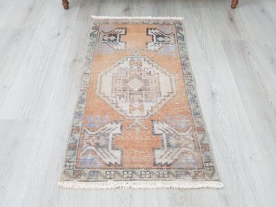 Persian 2X3 Sophisticated Door Mat - Handmade Bath Vintage Grey Orange  Green Blue Rug 105 X 50 cm 1.7 3.5 Feet 1140 - Yahoo Shopping