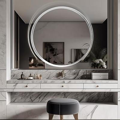 Black Round Mirror Wall Mounted Circle Mirrors Vanity Mirror