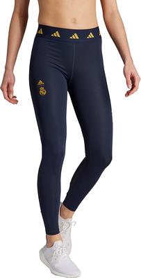 adidas Real Madrid 2023 Navy Leggings, Women's, XL, Blue