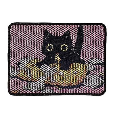PETKARAY Cat Litter Mat, Litter Box Mat with Hidden Handle, Upgraded  Anti-Slip Back Layer, Large Scatter Control and Urine-Proof Litter Trapping  Mat for Kitty - Yahoo Shopping
