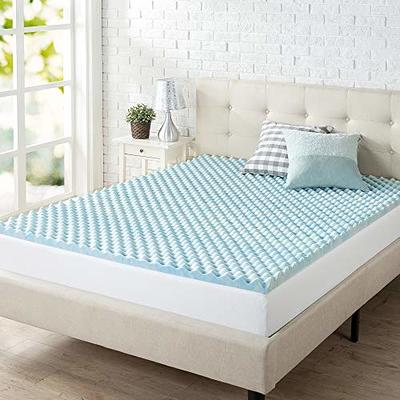 Bodipedic Cooling Gel Swirl Memory Foam Mattress Topper - Twin XL - 3 inch