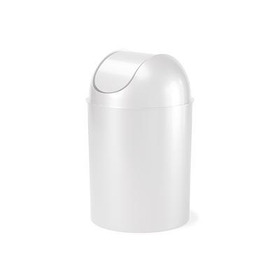 Rubbermaid 13-Gallons White Plastic Kitchen Trash Can with Lid Indoor in  the Trash Cans department at