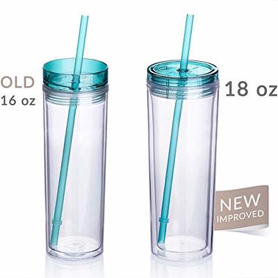 ALINK 8 Pack Replacement Glass Straws for Stanley 40 oz 30 oz Tumbler, 12  in Long Reusable Clear Straws for Stanley Cup Accessories, Half Gallon