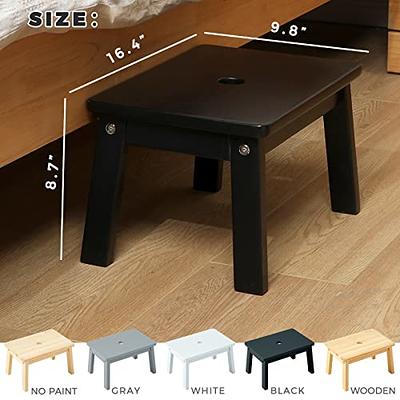 HOUCHICS Foot Stool, Foot Stool Small, Foot Stool Under Desk , Wood Foot  Stool for Living Room