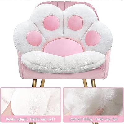 MOONBEEKI Cat Paw Cushion Chair Comfy Kawaii Chair Plush Seat Cushions Shape Lazy Pillow for Gamer Chair 28x 24 Cozy Floor Cute Seat Kawaii for