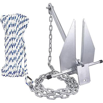 Young Marine Portable Galvanized Fluke Style Anchor Kit Includes Galvanized  Fluke Anchor, Rope, Shackles, Chain 8LB 10LB (10 LB) - Yahoo Shopping