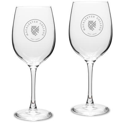 Franklin & Marshall Diplomats 16oz. 2-Piece Traditional White Wine Glass Set