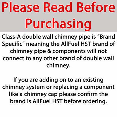 AllFuel HST 6 in. x 48 in. Double Wall Chimney Pipe