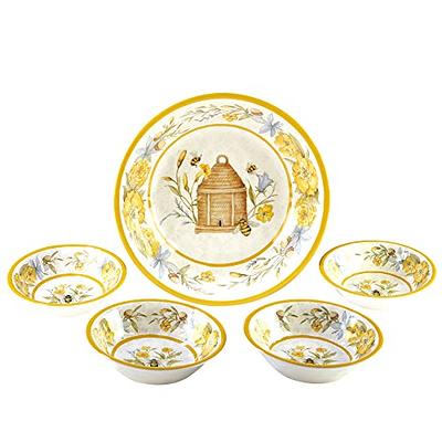 8.5 4pk Earthenware Sweet As A Bee Salad Plates - Certified International