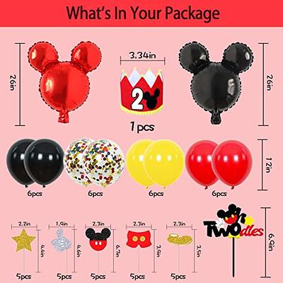 2nd Mouse Birthday Party Supplies Decorations 57Pcs - HAPPY