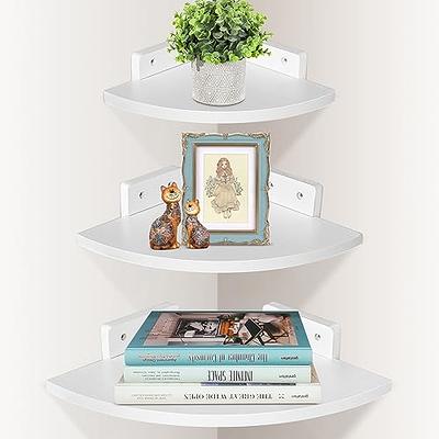 Tinpin Corner Shelf 5-Tier Wall Shelves, Floating Corner Shelves, Wall  Mounted Shelves for Bedroom Decor, Bathroom and Living Room Decor (White) -  Yahoo Shopping