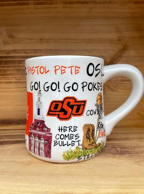 Licensed Ohio State, Buckeyes Collegiate Coffee Mug With My Hand Poured,  Soy Candle, Choose Your Scent 