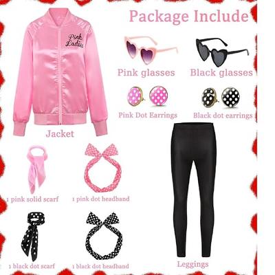 Halloweencostumes.com Medium Women Grease Ladies Pink Costume