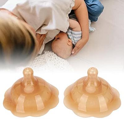 2pcs Breastfeeding Nipple Shield, Double Suction Cup Silicone Nipple Shield  Protector for Nursing Newborn, for Latch Difficulties or Flat or Inverted  Nipples - Yahoo Shopping