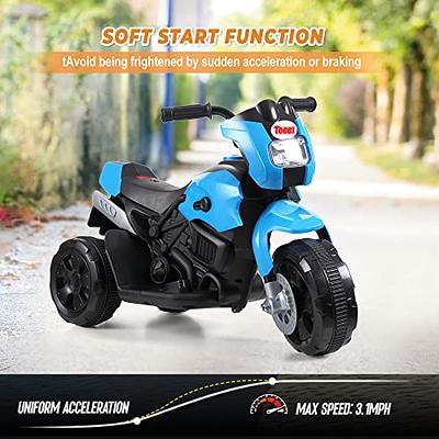 6V 3 Wheel Kids Motorcycle-Blue