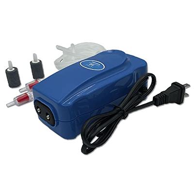 Aquapapa Aquarium Air Pump Kit for 20-100 Gallon Fish Tank, 8W 100GPH  Adjustable Dual Outlets, Oxygen Aerator for Sponge Filter with Air Stone,  Airline Tubing, Check Valve, Hydroponic Air Bubbler Pump 