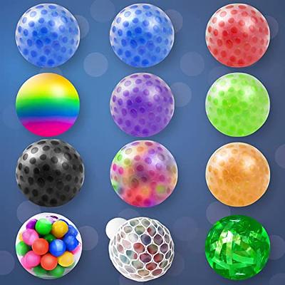 CREA Stress Ball Fidget Toys - 8 Pack Sensory Squeeze Ball Rainbow Relief  Stress Balls For Kids