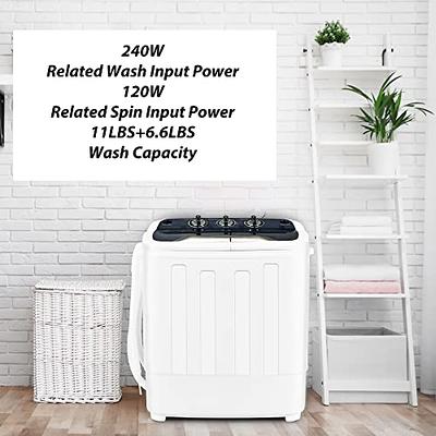 Portable Waher and Dryer, 17.6 lbs Mini Small Washing Machine Combor,  Compact Twin Tub Laundry Washer Machine for Apartments, - AliExpress