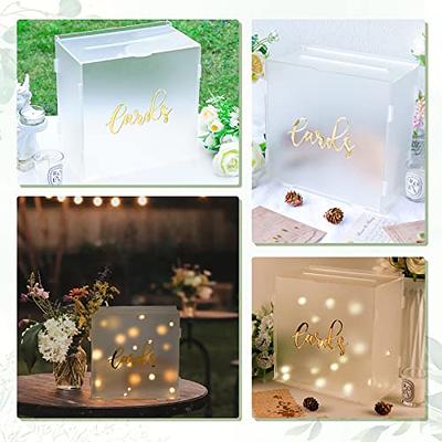Wedding Clear Card Box Money Case With Lock Party Supplies For Graduation  Birthday Party Baby Shower Decor