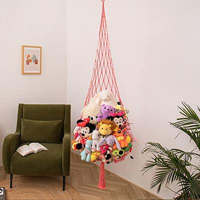 Stuffed Animal Storage Net Hammock,Walls And Ceiling Hanging Net