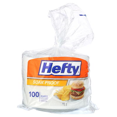 Hefty Everyday Soak-Proof Foam Plates, White, 9 Inch, 150 Count 