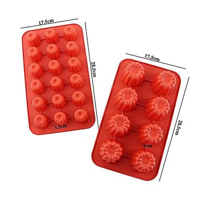 Silicone Molds Non-Stick Food Grade Silicone Molds for Chocolate, Candy,  Jelly, Ice Cube,Cupcake Baking Mould, Muffin Pan