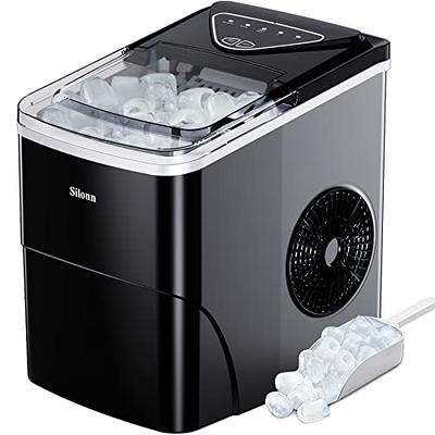 VEVOR Countertop Ice Maker, 9 Cubes Ready in 7 Mins, 26lbs in