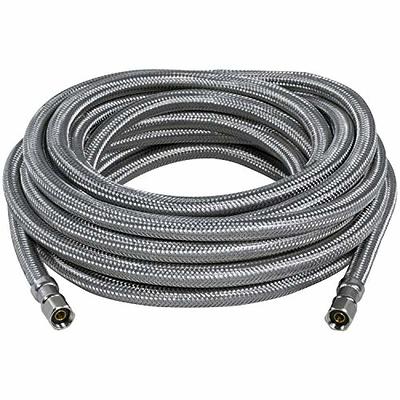 Certified Appliance Accessories Ice Maker Water Line, 25 Feet, PVC Core  with Premium Braided Stainless Steel & Ice Maker Water Line, 10 Feet, PVC  Core with Premium Braided Stainless Steel - Yahoo Shopping