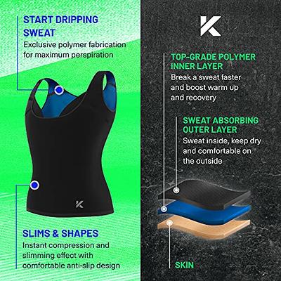 Kewlioo Women's Heat Trapping Pullover Sweat Enhancing Vest (Black