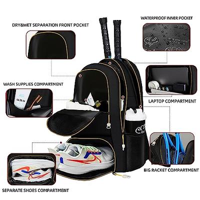 Sucipi Tennis Bag Professional Tennis Backpack for Men and Women Racket  Bags Holds 2 Rackets with Ventilated Shoe Compartment