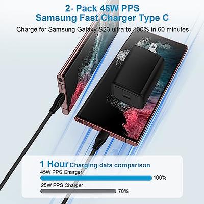 S23 Fast Charger for Samsung Galaxy S23 Ultra/S23+/S23/S22/S21/S20,USB C  Car Charger for Galaxy A14/A13 5G/A53/Z Fold4/Fold3/Flip4/3,Quick Charger