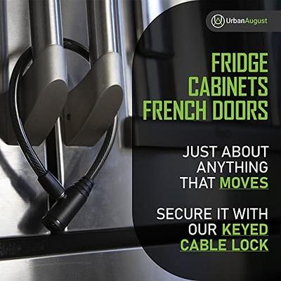 Urban August Fridge Lock: Multi-functional French-door Refrigerator Lock  (Long)