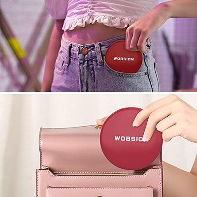 Pocket Mirror, 1X/2X Magnification LED Compact Travel Makeup Mirror With  Light For Purse, 2-Sided, Portable, Folding, Handheld, Small Lighted Mirror  For Gift, Pink Y2k Mom Gifts Valentines Gift Boyfriend Gifts Valentine Day